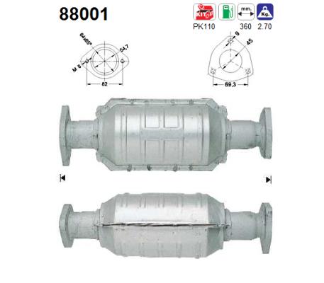 Catalytic Converter - 88001 AS