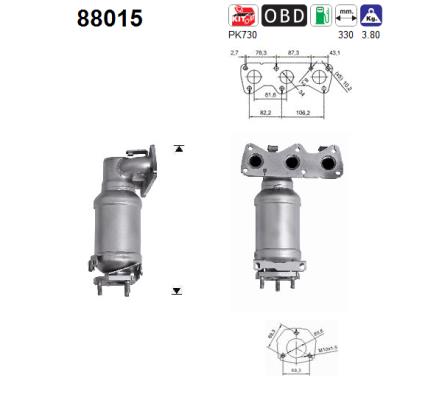 Katalysator - 88015 AS