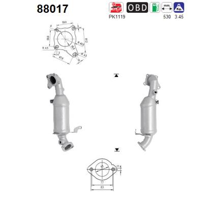 Catalytic Converter - 88017 AS