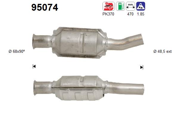 Catalytic Converter - 95074 AS