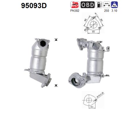 Catalytic Converter - 95093D AS