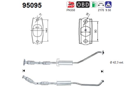 Katalysator - 95095 AS