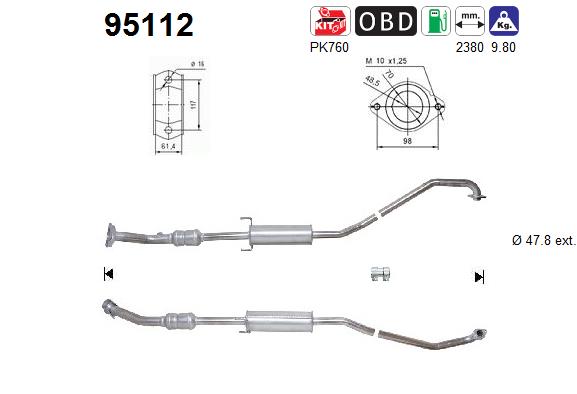 Catalizzatore - 95112 AS