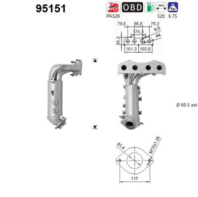 Catalytic Converter - 95151 AS