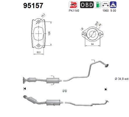 Catalizzatore - 95157 AS