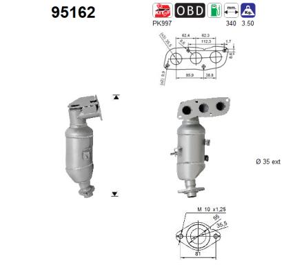 Catalytic Converter - 95162 AS