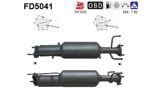 Ruß-/Partikelfilter, Abgasanlage - FD5041 AS