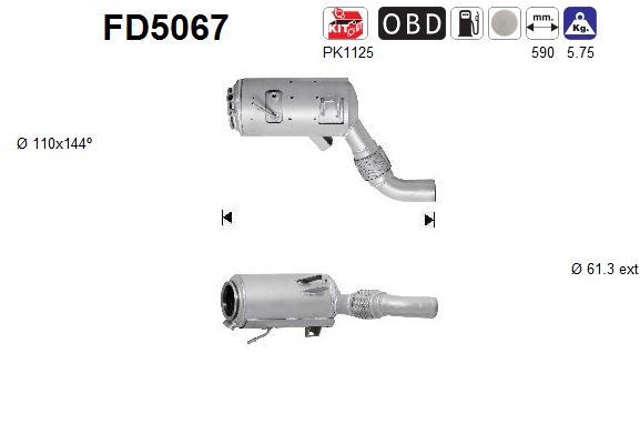 Ruß-/Partikelfilter, Abgasanlage - FD5067 AS