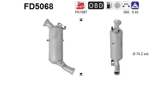 Ruß-/Partikelfilter, Abgasanlage - FD5068 AS