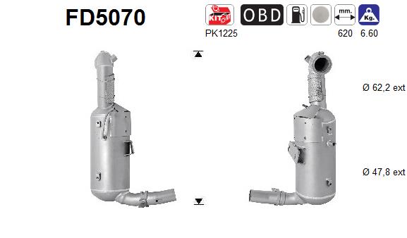 Ruß-/Partikelfilter, Abgasanlage - FD5070 AS