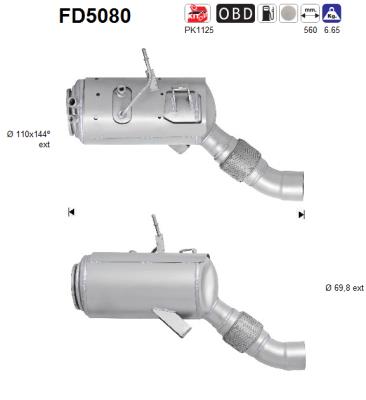 Ruß-/Partikelfilter, Abgasanlage - FD5080 AS