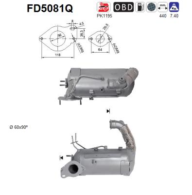 Soot/Particulate Filter, exhaust system - FD5081Q AS