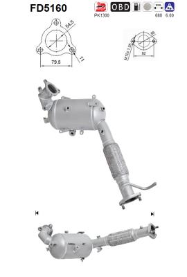 Ruß-/Partikelfilter, Abgasanlage - FD5160 AS