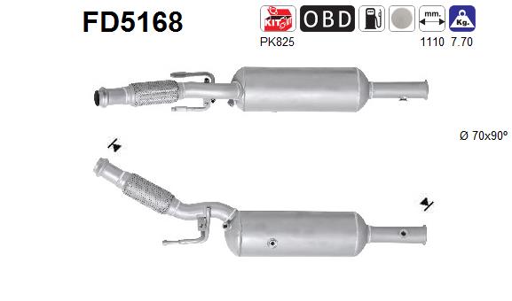 Ruß-/Partikelfilter, Abgasanlage - FD5168 AS