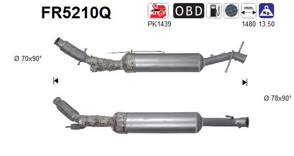 Soot/Particulate Filter, exhaust system - FR5210Q AS
