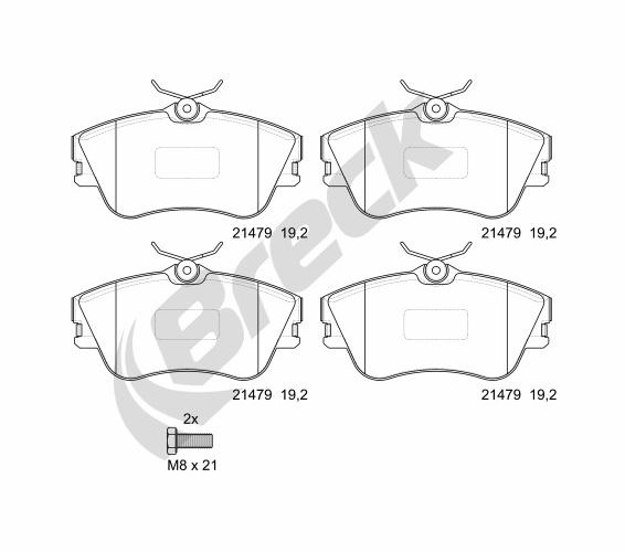 Brake Pad Set, disc brake - 21479 00 703 00 BRECK