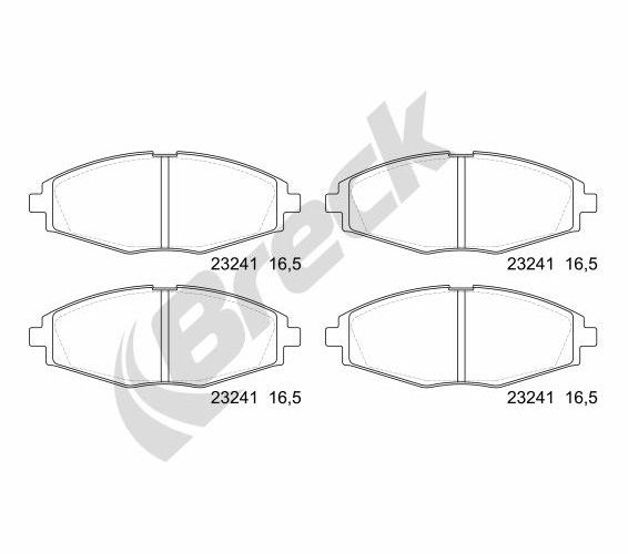 Brake Pad Set, disc brake - 23241 00 702 00 BRECK