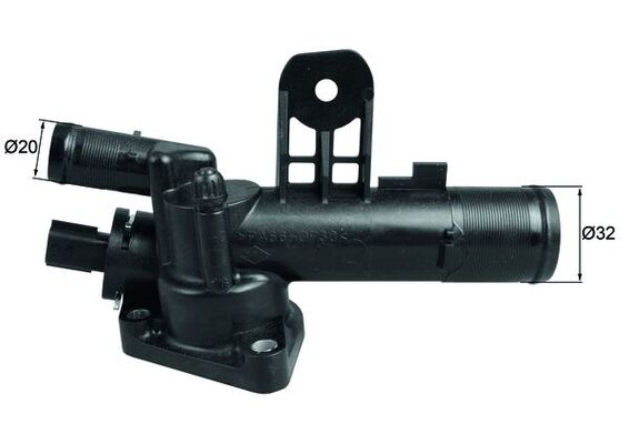 Thermostat, coolant - TI 247 83 MAHLE