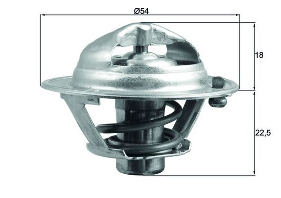 Termostato, Refrigerante - TX 166 85D MAHLE