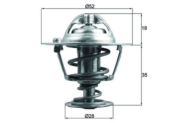 Termostato, Refrigerante - TX 184 78D MAHLE