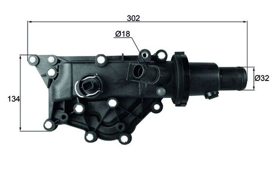 Thermostat, coolant - TH 59 83 MAHLE