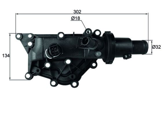 Termostato, Refrigerante - TH 60 89 MAHLE