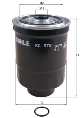 Fuel filter - KC 578D MAHLE