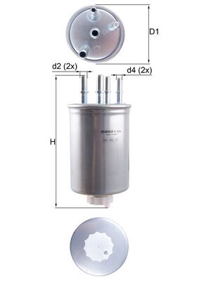 Filtro carburante - KL 1026 MAHLE