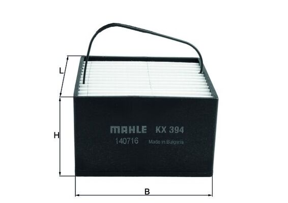 kuro filtras - KX 394 MAHLE