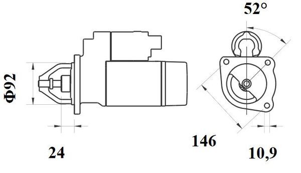 Starter - MS 25 MAHLE