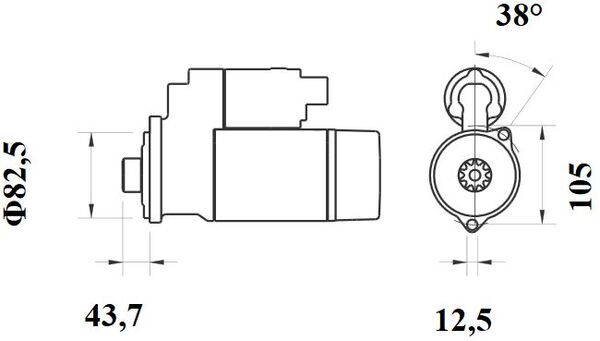 starteris - MS 140 MAHLE