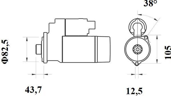 Стартер - MS 432 MAHLE