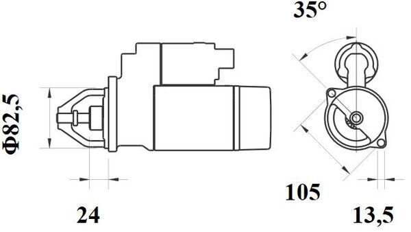 Starter - MS 725 MAHLE
