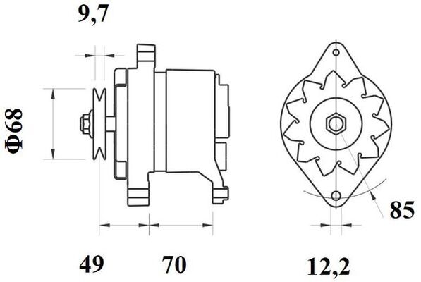 Generator - MG 156 MAHLE