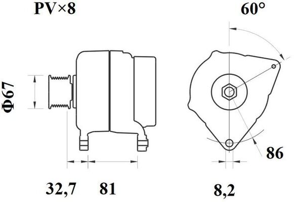 Generator - MG 246 MAHLE