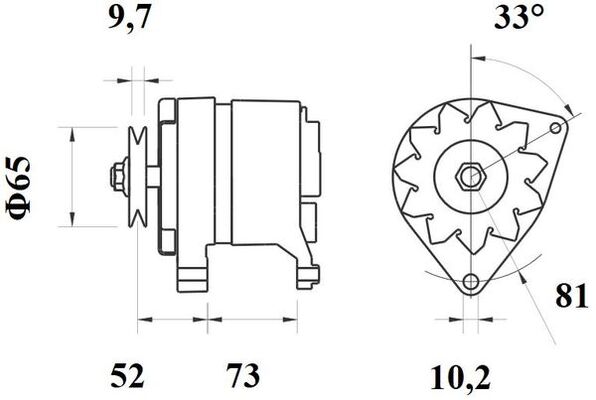 Alternator - MG 535 MAHLE