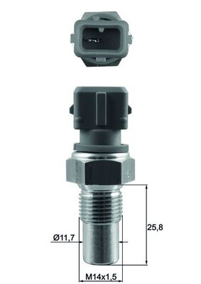 Sensor, coolant temperature - TSE 20 MAHLE