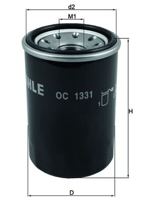 Filtro olio - OC 1331 MAHLE