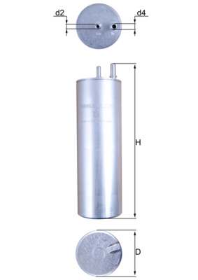 Filtro carburante - KL 229/5 MAHLE