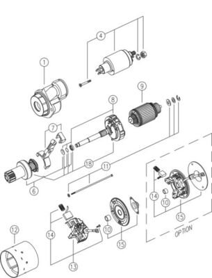starteris - MS 140 MAHLE