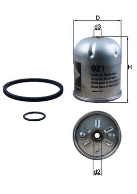 Oil Filter - OZ 1D MAHLE