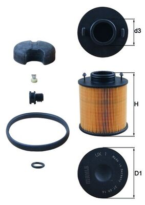 Urea Filter - UX 1D MAHLE