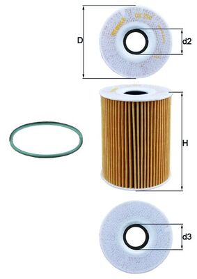 Oil Filter - OX 254D4 MAHLE