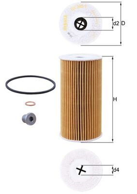 Oil Filter - OX 365/1D MAHLE
