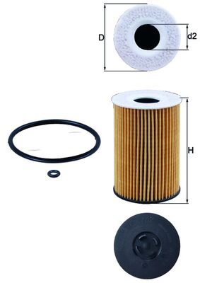 Oil Filter - OX 787D MAHLE