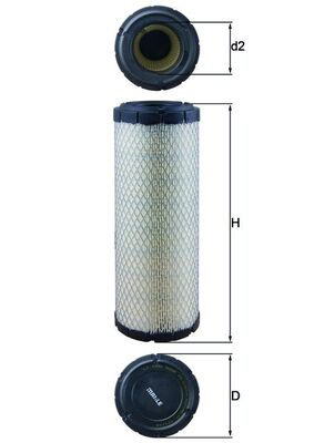 Filtro aria - LX 1240 MAHLE