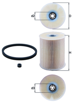 Fuel filter - KX 231D MAHLE