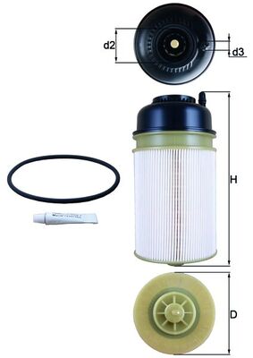 Fuel filter - KX 406D MAHLE