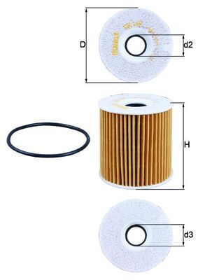 Oil Filter - OX 149D MAHLE