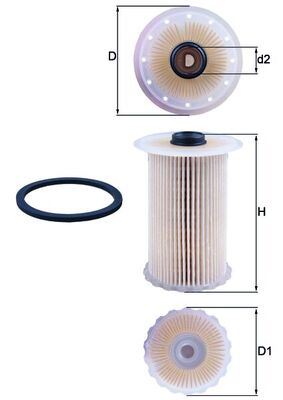 Fuel filter - KX 229D MAHLE